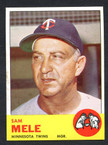 1963 Topps Baseball # 531  Sam Mele Minnesota Twins EX/MT-2