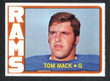 1972 Topps Football # 337 Tom Mack Los Angeles Rams  EX/MT-2