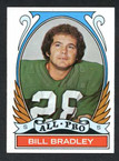 1972 Topps Football # 286 Bill Bradley AP Philadelphia Eagles  NM