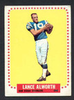 1964 Topps Football # 155  Lance Alworth San Diego Chargers VG