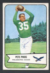 1954 Bowman Football # 009  Pete Pihos Philadelphia Eagles EX-2