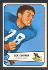 1954 Bowman Football # 065 SP Dick Chapman Detroit Lions EX
