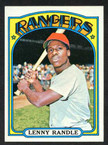 1972 Topps Baseball # 737  Lenny Randle Texas Rangers NM
