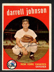 1959 Topps Baseball # 533  Darrell Johnson New York Yankees EX-5