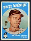 1959 Topps Baseball # 529  George Bamberger Baltimore Orioles EX-4