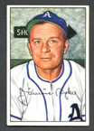 1952 Bowman Baseball # 098  Jimmy Dykes Philadelphia Athletics EX