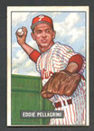 1951 Bowman Baseball # 292  Eddie Pellagrini Philadelphia Phillies VG