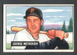 1951 Bowman Baseball # 274  George Metkovich Pittsburgh Pirates VG
