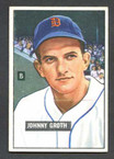1951 Bowman Baseball # 249  Johnny Groth Detroit Tigers EX