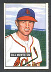1951 Bowman Baseball # 229  Bill Howerton St. Louis Cardinals EX