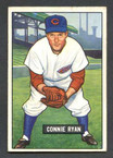 1951 Bowman Baseball # 216  Connie Ryan Cincinnati Reds EX