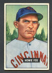 1951 Bowman Baseball # 180  Howie Fox Cincinnati Reds EX