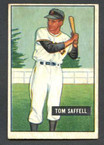 1951 Bowman Baseball # 130  Tom Saffell Pittsburgh Pirates VG