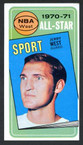 1970-71 Topps Basketball # 107  Jerry West AS Los Angeles Lakers EX-5