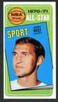 1970-71 Topps Basketball # 107  Jerry West AS Los Angeles Lakers EX-3