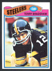 1977 Topps Football # 245  Terry Bradshaw Pittsburgh Steelers EX/MT to NM-3
