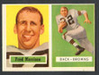 1957 Topps Football # 154  Fred Morrison Cleveland Browns VG