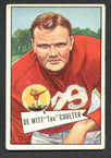 1952 Bowman Small Football # 071  Tex Coulter New York Giants EX