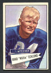 1952 Bowman Small Football # 035  Brad Ecklund Dallas Texans EX