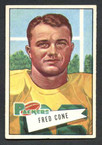 1952 Bowman Small Football # 033  Fred Cone Green Bay Packers EX