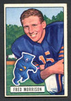 1951 Bowman Football # 049  Fred Morrison Chicago Bears EX