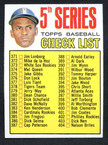 1967 Topps Baseball # 361  Checklist 5 Roberto Clemente Cards 371 to 457 EX/MT-2