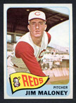 1965 Topps Baseball # 530  Jim Maloney Cincinnati Reds EX/MT