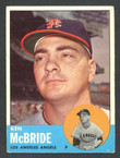 1963 Topps Baseball # 510  Ken McBride Los Angeles Angels EX