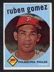 1959 Topps Baseball # 535  Ruben Gomez Philadelphia Phillies EX/MT-1