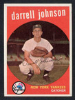 1959 Topps Baseball # 533  Darrell Johnson New York Yankees EX/MT
