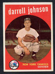 1959 Topps Baseball # 533  Darrell Johnson New York Yankees EX-4