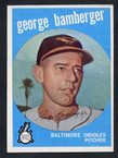 1959 Topps Baseball # 529  George Bamberger Baltimore Orioles EX-3
