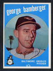 1959 Topps Baseball # 529  George Bamberger Baltimore Orioles EX-2