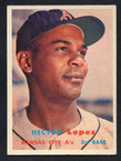 1957 Topps Baseball # 006  Hector Lopez Kansas City Athletics EX/MT