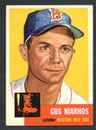 1953 Topps Baseball # 063  Gus Niarhos Boston Red Sox EX/MT