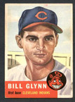 1953 Topps Baseball # 171  Bill Glynn Cleveland Indians EX