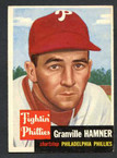 1953 Topps Baseball # 146  Granville Hamner Philadelphia Phillies EX