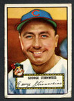 1952 Topps Baseball # 217  George Stirnweiss Cleveland Indians G