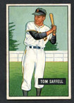 1951 Bowman Baseball # 130 Tom Saffell Pittsburgh Pirates EX