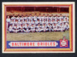 1957 Topps Baseball # 251  Orioles Team Baltimore Orioles EX/MT