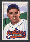 1951 Bowman Baseball # 150  Mike Garcia Cleveland Indians EX