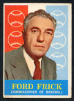 1959 Topps Baseball # 001  Ford Frick Commissioner G
