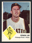1963 Fleer Baseball # 058  Vernon Law Pittsburgh Pirates EX