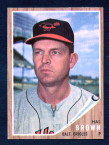 1962 Topps Baseball # 488  Hal Brown Baltimore Orioles NM