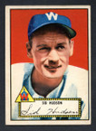 1952 Topps Baseball # 060 Sid Hudson Washington Senators EX
