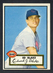 1952 Topps Baseball # 144 Ed Blake Cincinnati Reds EX