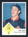 1963 Fleer Baseball # 022  Jim Kaat Minnesota Twins EX-2