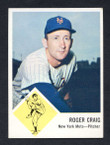1963 Fleer Baseball # 047  Roger Craig New York Mets EX