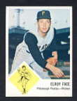 1963 Fleer Baseball # 057  Elroy Face Pittsburgh Pirates EX
