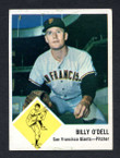 1963 Fleer Baseball # 066  Billy O'Dell San Francisco Giants EX